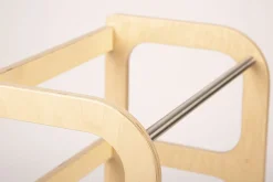 Ette Tete Houten leertoren Step'n sit - Naturel met zilver - Online