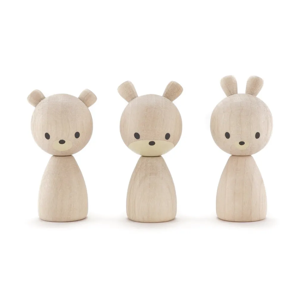 Clicques Houten magneetfiguurtjes - Fauna Natural Discount