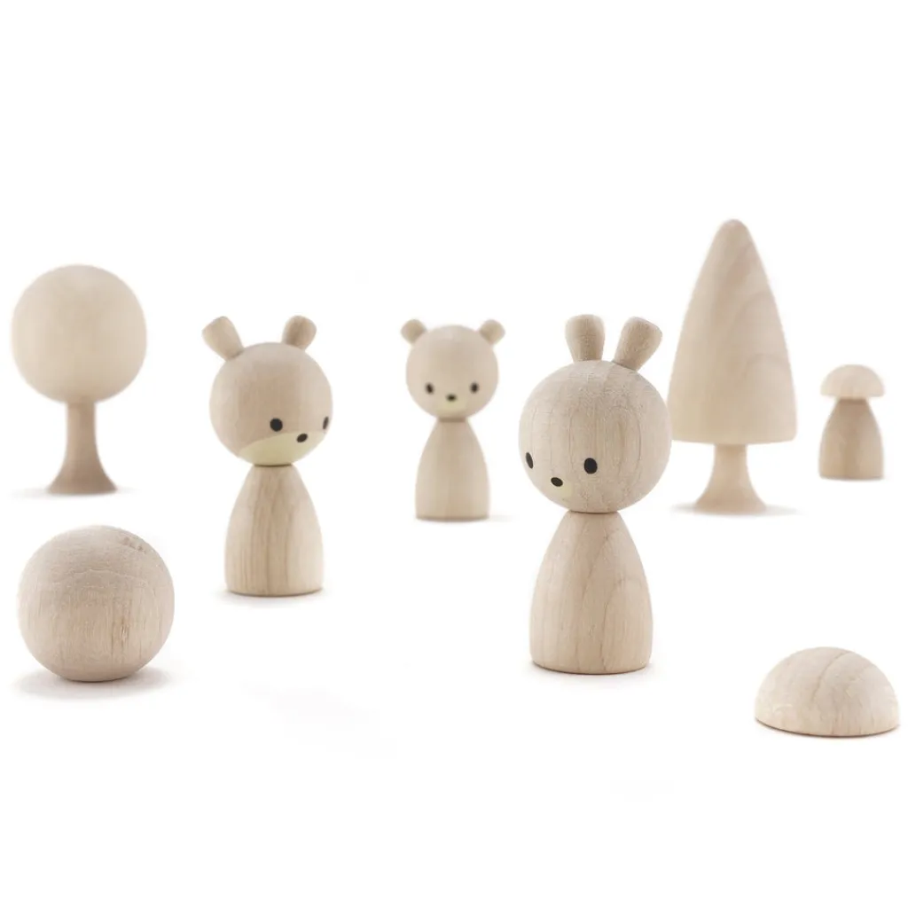 Clicques Houten magneetfiguurtjes - Fauna Natural Discount