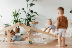 Ette Tete Houten pikler 4 elementen - triangle klimrek incl. glijbaan - Mopitri - Best