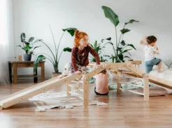 Ette Tete Houten pikler 5 elementen - klimrek incl. glijbaan - Fipitri - Discount