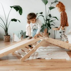 Ette Tete Houten pikler 5 elementen - klimrek incl. glijbaan - Fipitri - Discount