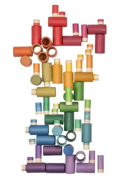Grapat Houten popjes en buisjes set - Lola - Outlet