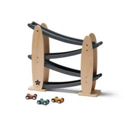 Kid's Concept Houten racebaan - Natuur/Grijs Aiden -