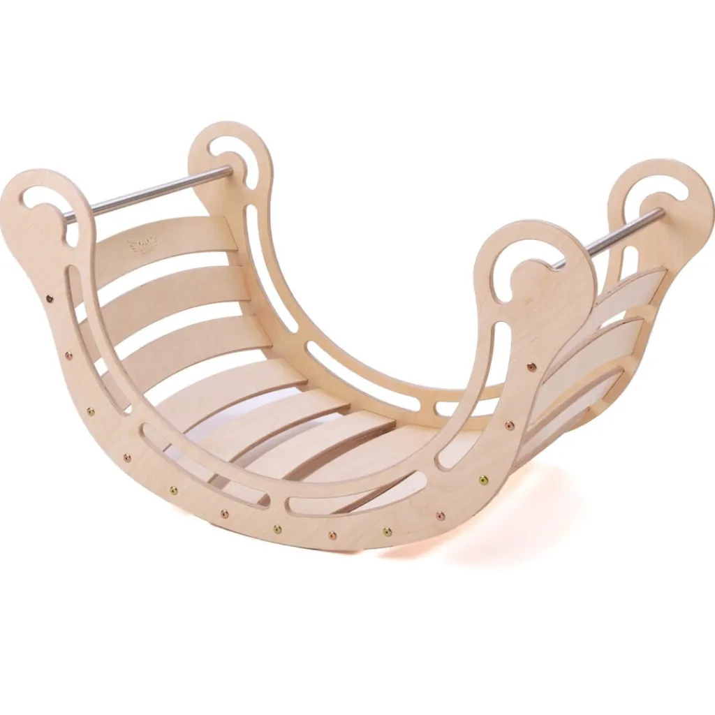 KateHaa Houten rocker Klimboog XXL - Natural - Discount