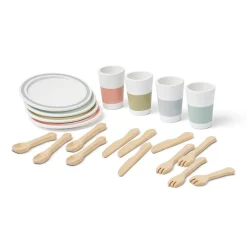 Kid's Concept Houten servies 4 personen - Bistro - New