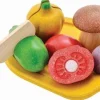PlanToys Houten speelgoed groenten set met snijplank - Clearance