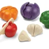 PlanToys Houten speelgoed 5-kleuren groenten set - Discount