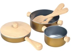 PlanToys Houten speelgoed kookset - New