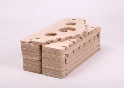 KateHaa Houten Speelhuisje Bouwen & Spelen met glijbaan – Sale