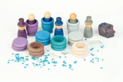 Grapat Houten speelset - Nins met potjes en munten - Winter -
