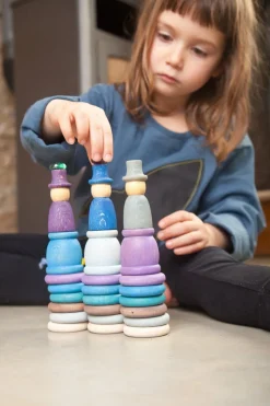 Grapat Houten speelset - Nins met potjes en munten - Winter -