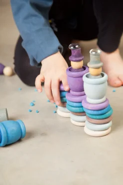 Grapat Houten speelset - Nins met potjes en munten - Winter -