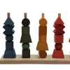 Wooden Story Houten stapelaar 5 rijen - Rainbow - Discount