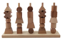Wooden Story Houten stapelaar 5 rijen - Natural -