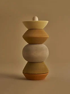 Raduga Grez Houten stapeltoren - Big ball sculpture stacking tower -