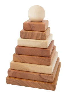 Wooden Story Houten stapeltoren - Pyramid - Natural -