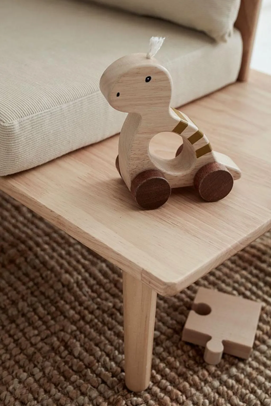 Kid's Concept Houten trekspeeltje DINO - Nature - Clearance