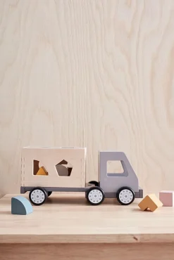 Kid's Concept Houten vrachtwagen vormenpuzzel - Aiden - Sale