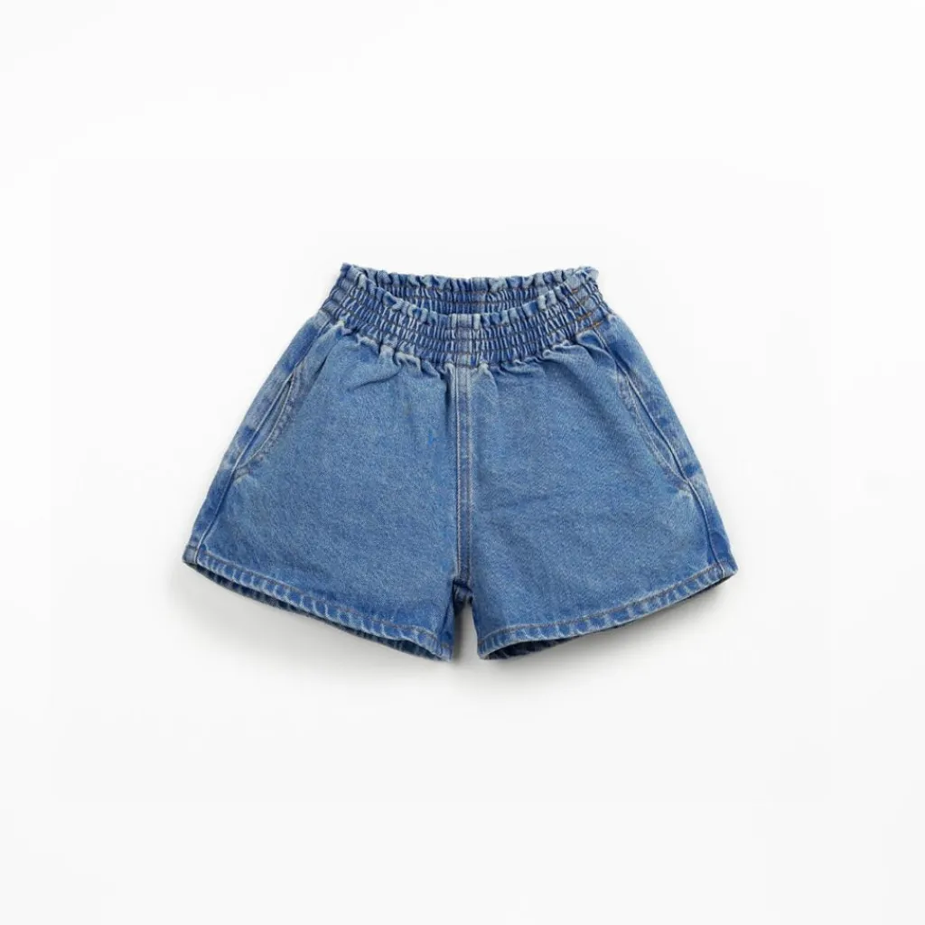 Play Up Jeansshort - Medium blue denim - Clearance