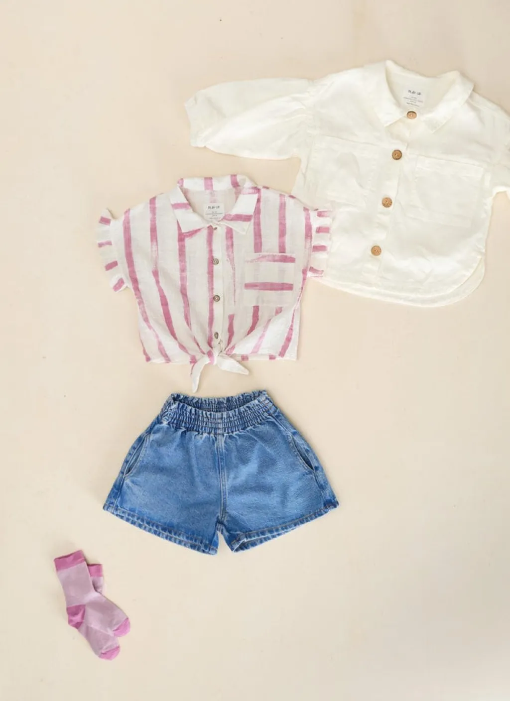 Play Up Jeansshort - Medium blue denim - Clearance