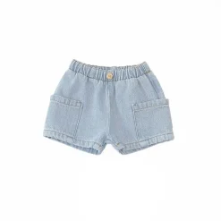 Play Up Jeansshort met zijzakje - Denim -