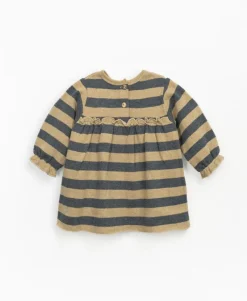 Play Up Jersey jurk met streepjes - Nature Melange - New