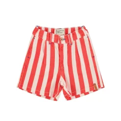 Piupiuchick Jongensshort - witte & rode strepen - Discount