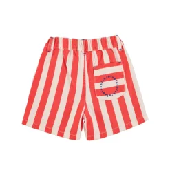 Piupiuchick Jongensshort - witte & rode strepen - Discount