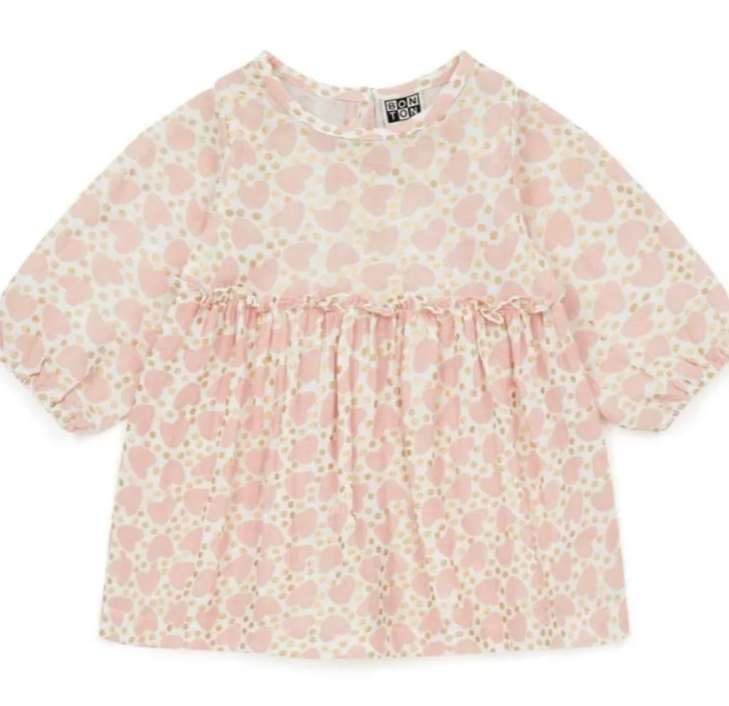 Bonton Jurk met hartjesprint - sacre coeur - Sale