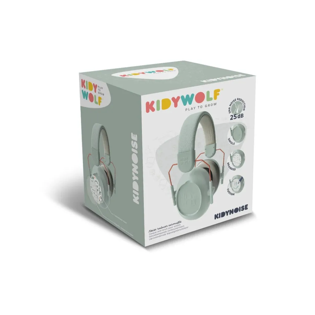 Kidywolf Kidynoise - Gehoorbeschermer met ruisonderdrukking - Groen - Clearance