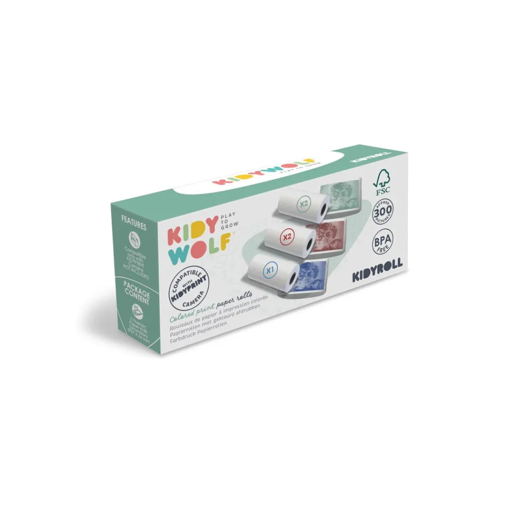 Kidywolf Kidyroll papierrolletjes - Gekleurd - Outlet