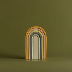 Min Min Copenhagen Kleine regenboog hout - Pastel -