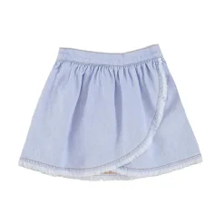 Piupiuchick Kort rokje - lichtblauwe denim - Discount