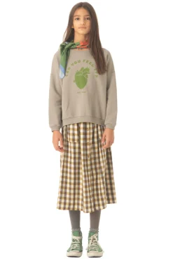 Piupiuchick Lange rok - brown checkered - Clearance