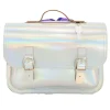 Own Stuff Lederen boekentas met gespen - Silver - Discount