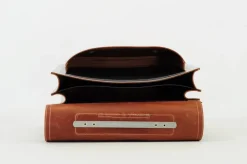 Own Stuff Lederen boekentas met gespen - Silver - Discount
