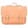 Own Stuff Lederen boekentas met gespen - Peach - Hot