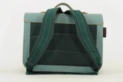 Own Stuff Lederen boekentas met gespen - Azul - Discount