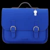 Own Stuff Lederen boekentas met gespen - Cobalt - Online