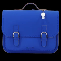 Own Stuff Lederen boekentas met gespen - Cobalt - Online