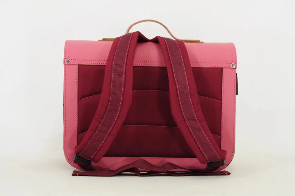 Own Stuff Lederen boekentas met gespen - Antique Pink - Outlet