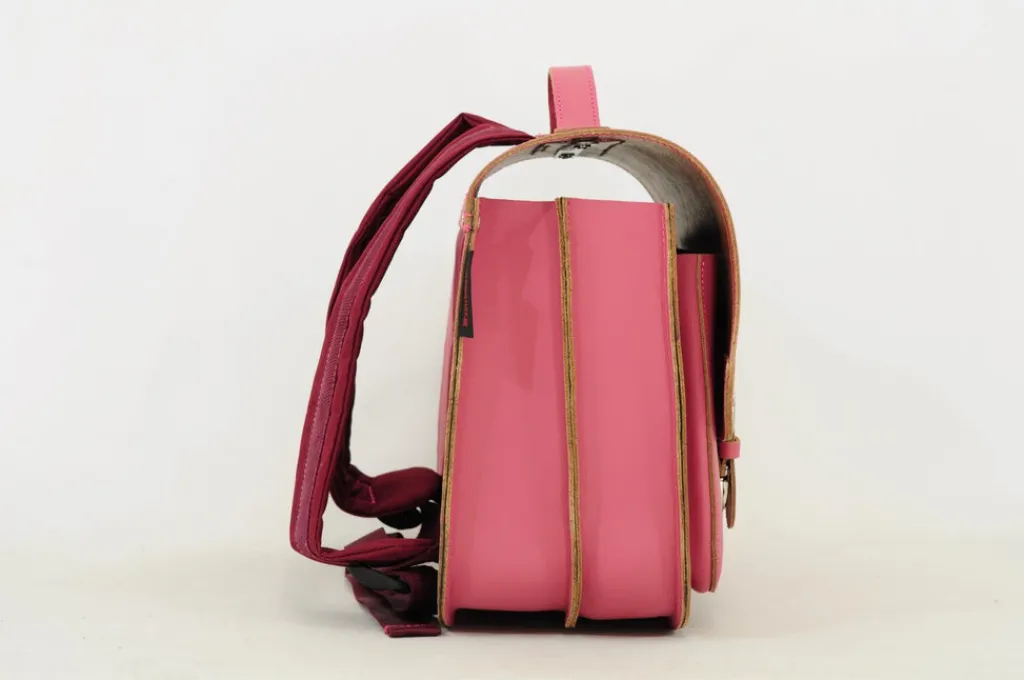 Own Stuff Lederen boekentas met gespen - Antique Pink - Outlet