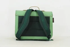 Own Stuff Lederen boekentas met gespen - Pastel Green -