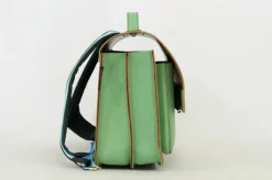 Own Stuff Lederen boekentas met magneetsluiting - Marguerite Pastel Green - Sale