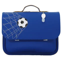 Own Stuff Lederen boekentas met magneetsluiting - Football Cobalt - Hot