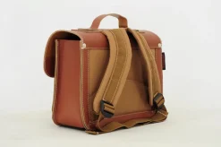 Own Stuff Lederen kleutertas - Chestnut - Hot