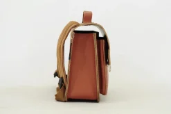 Own Stuff Lederen kleutertas - Chestnut - Hot