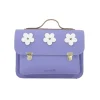 Own Stuff Lederen kleutertas - Flowers Lila -