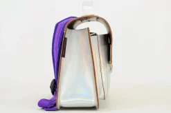 Own Stuff Lederen kleutertas - Silver -